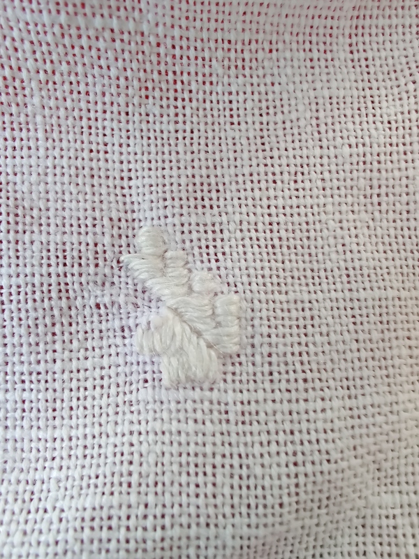 Приклад вишивки прямою лічильною гладдю. Школа української вишивки Prekrasa Studio. Навчитись вишивати старовинними техніками.