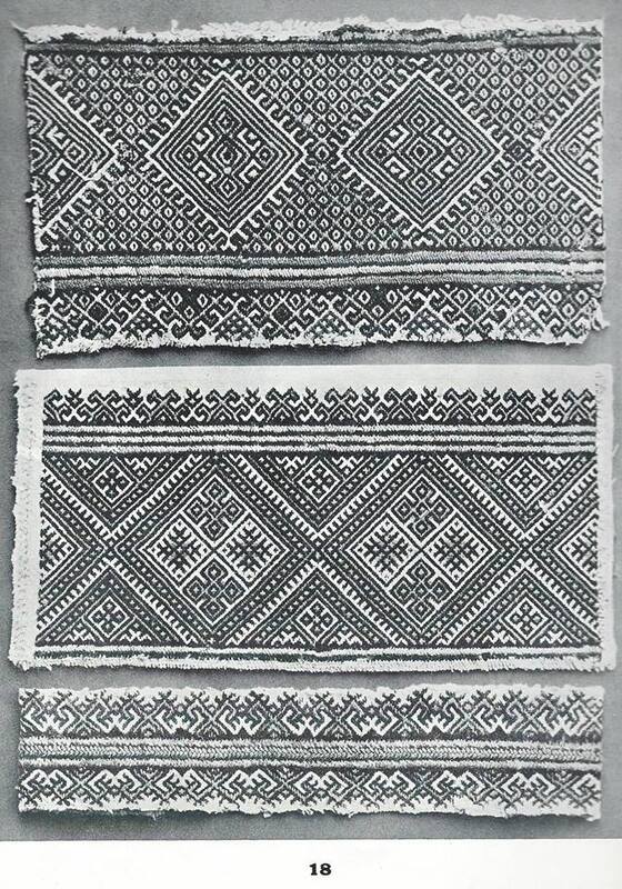 Prekrasa Studio. Сторінка 18 зі зразками вишивки низинкою з книги “Підкарпатські вишивки”